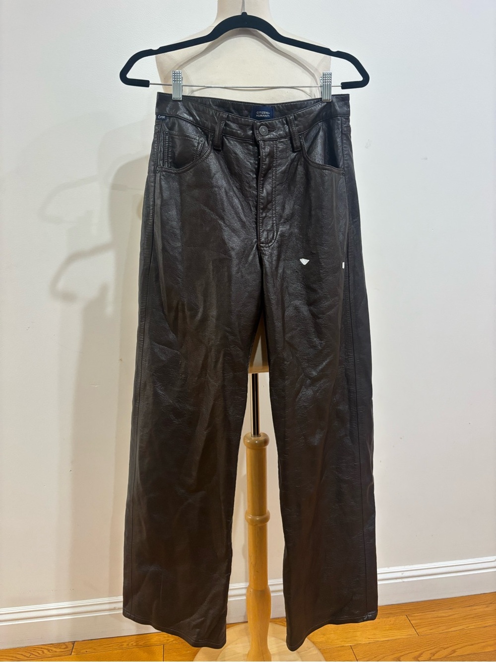 Citizens of Humanity Ayla Baggy Leather, Size: 27 - Picture 6 of 16